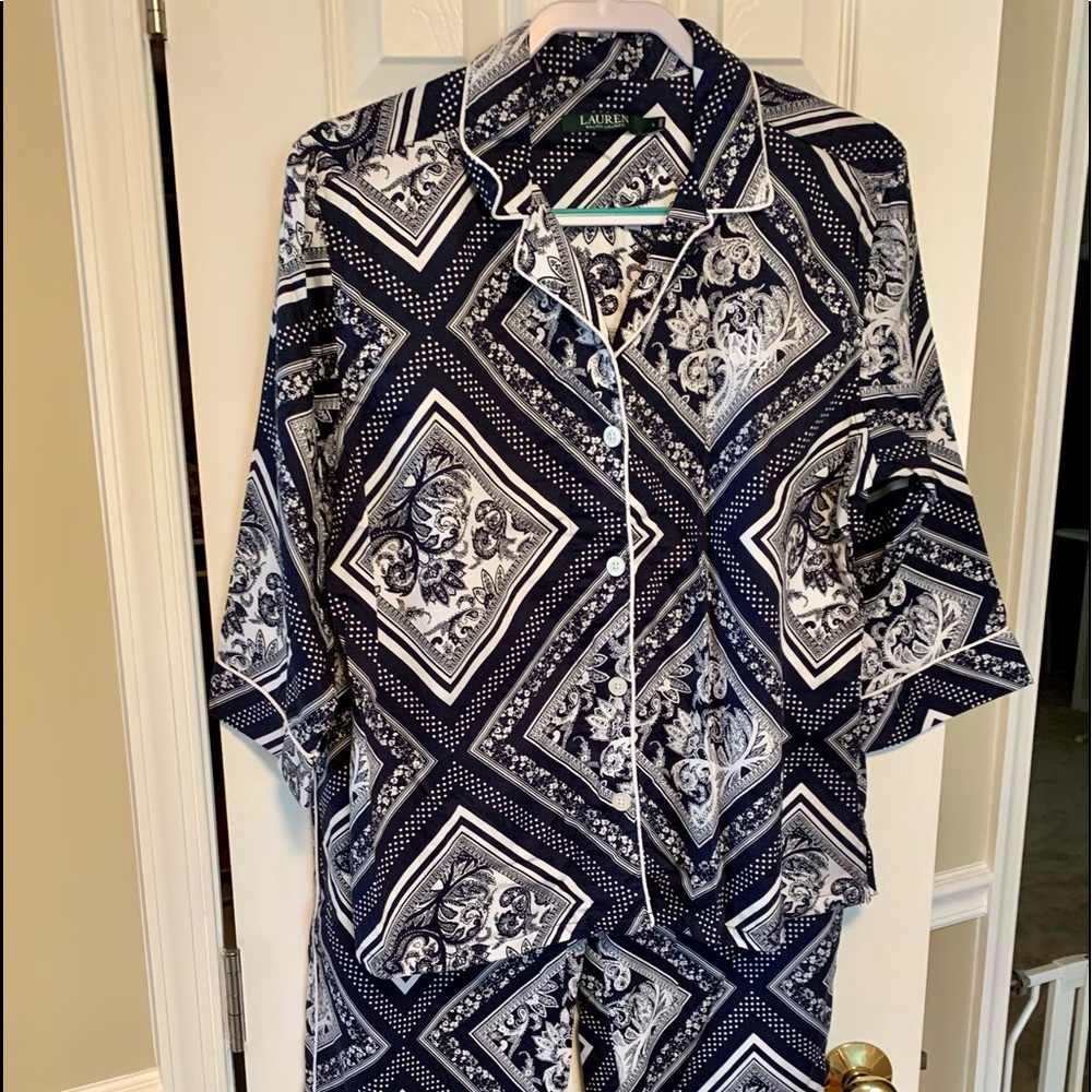 Pajama set by Ralph Lauren.